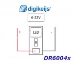 DR60041 Digikeijs Set of 4 LED mini modules - green