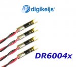 DR60040 Digikeijs Set of 4 LED mini modules - red