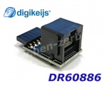 DR60886 Digikeijs Plošná destička a adaptérem konektoru  S88 na S88N