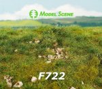 F722 Model Scene Grass mat - Early summer - calc stones M (medium)