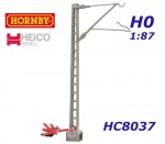 HC8037A Hornby Příhradový trolejový stožár s připojovacím kabelem, šedá barva - H0 1:87