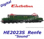 HE2023S Electrotren Heavy electric locomotive Class 7500 of the RENFE - Sound