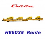 HE6035 Electrotren Car transporter "Semat" with 4 Vans Citroen of the RENFE
