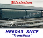 HE6043 Electrotren Articulated platforms Type Lails type of the TRANSFESA, SNCF