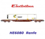 HE6080 Electrotren Kontejnerový vůz s kontejnerem "Transporte Combinado", RENFE