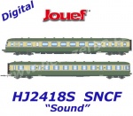 HJ2418S Jouef Dieselová motorová dvoudílná jednotka  RGP2717, SNCF - Zvuk