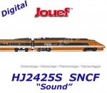 HJ2425S  Jouef 4-unit set of electric unit TGV Sud-Est coaches,  of the SNCF - Sound