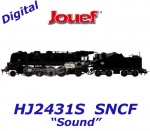 HJ2431S Jouef Parní lokomotiva 141 R 484 černá, SNCF - Zvuk