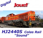 HJ2440S Jouef Diesel locomotive Vossloh DE 18 of the COLAS RAIL - Sound
