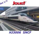HJ3006 Jouef 3-piece set of intermediate cars TGV Réseau high-speed train InOui of the SNCF - 1/2