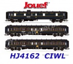 HJ4162 Jouef Set of 3 luxury coaches "Train Bleu" of the  C.I.W.L.