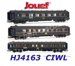 HJ4163 Jouef Set of 3 luxury coaches "Train Bleu" of the  C.I.W.L.