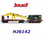 HJ6142 Jouef Breakdown Crane Freight Wagon Truck, SNCF