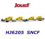 HJ6205 Jouef Auto transporter "STVA" naložený 4 dodávkami Citroen, SNCF