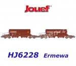 HJ6228 Jouef  Set of two hopper wagons Type Taoos  “Ermewa/Chemoil” of the F-ERSA