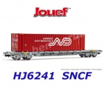 HJ6241 Jouef Container wagon Sgss with  container"Norbert Dentressangle" of the SNC