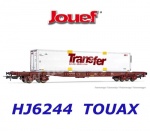 HJ6244 Jouef  4-nápravový kontejnerový vůz S70  "Trans-Fer" , TOUAX