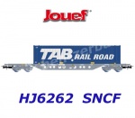 HJ6262 Jouef  Container wagon Type Sgnss with 45' container "TAB RAIL ROAD" SNCF