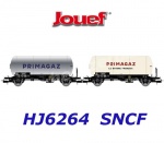 HJ6264 Jouef  Set of 2 gas tank wagons "Primagaz" of the SNCF