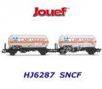 HJ6287 Jouef Set 2  cisternových vozů s protisluneční střechou  “Air Liquide”, SNCF