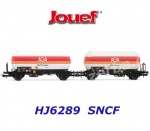 HJ6289 Jouef Set 2  cisternových vozů s protisluneční střechou   "AGA Progas", SNCF