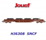 HJ6308 Jouef Klanicový vůz řady Res s nákladem podvozků Y25, SNCF