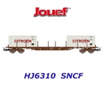 HJ6310 Jouef Klanicový vůz řady Rs se 2 kontejnery “Citroën”, SNCF