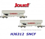 HJ6312 Jouef Set 2 samovýsypných silo vozů "SANDERS", SNCF