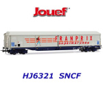 HJ6321Jouef 4-nápravový vůz s posuvnými stěnami řady Habis “FRANPRIX”, SNCF