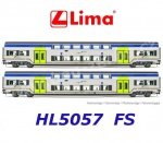 HL5057 Lima Set 2 osobních vozů Vivalto , provedení DPR,  FS Trenitalia