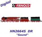 HN2664S Arnold N  Parní lokomotiva 18 201 se 2 tendry, DR - Zvuk