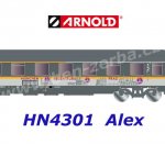HN4301 Arnold N 3 dílná souprava rychlíkových vozů 2.třídy řady UIC-Z 