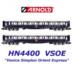 HN4400 Arnold N  Set 2 lůžkových vozů "Pullmancoaches" vlaku "Venice Simplon Orient Express"
