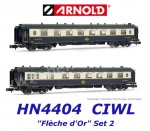 HN4404 Arnold N  Set 2 osobních vozů “Flèche d'Or” , CIWL
