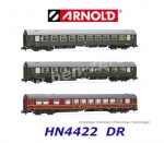 HN4422 Arnold N  Set 3 osobních vagonů řady OSShD typ B, DR