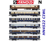 HN4522 Arnold N Set 6 luxusních vozů  “50 let  Nostalgie Istanbul-Orient-Express”