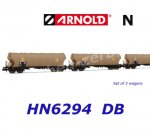 HN6294 Arnold N Set 3 výsypných vozů řady Uapps "EVA", DB