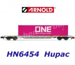 HN6454 Arnold Kontejnerový vůz řady Sgnss, s kontejnerem "One", HUPAC