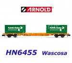 HN6455 Arnold Kontejnerový vůz řady Sgnss, Wascosa, s 2 kontejnery" Kehrli + Oeler"