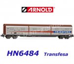 HN6484 Arnold N  Uzavřený vůz řady Habis s posuvnými stěnami "TRANSFESA"