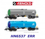 HN6537  Arnold N  Set of 2 Tank cars "ERR"