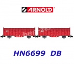 HN6699 Arnold N  Set 2 vozů s posuvnými plachtami řady Kijls, DB