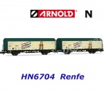 HN6704 Arnold N Set 2 pivovarských vozů JPD "San Miguel" of the RENFE