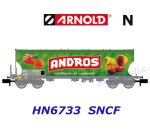 HN6733 Arnold N Sugar silo wagon “Andros” of the SNCF