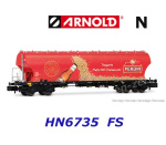 HN6735 Arnold N 4-axle grain silo wagon  “Peroni” of the FS
