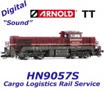 HN9057S Arnold TT Dieselová lokomotiva DE 18 001, Cargo Logistics Rail Service - Zvuk