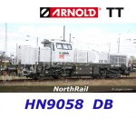 HN9058 Arnold TT Dieselová lokomotiva Vossloh DE 18, DB/NorthRail