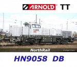 HN9058 Arnold TT Diesel locomotive  Vossloh DE 18 of the DB/NorthRail