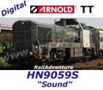 HN9059S Arnold TT Dieselová lokomotiva Vossloh DE 18, RailAdventure - Zvuk