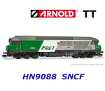 HN9088 Arnold TT Diesel locomotive CC 72010, "FRET" of the SNCF